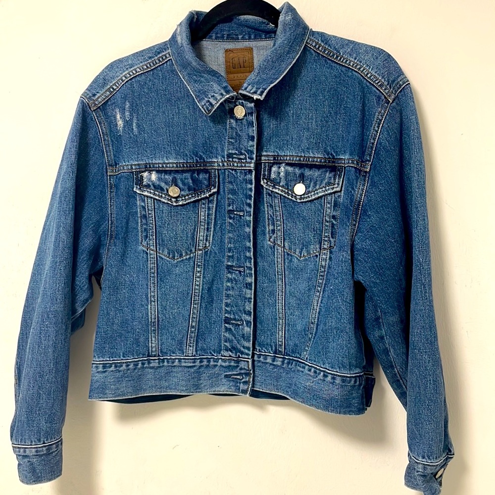 Gap denim oversized semi distressed